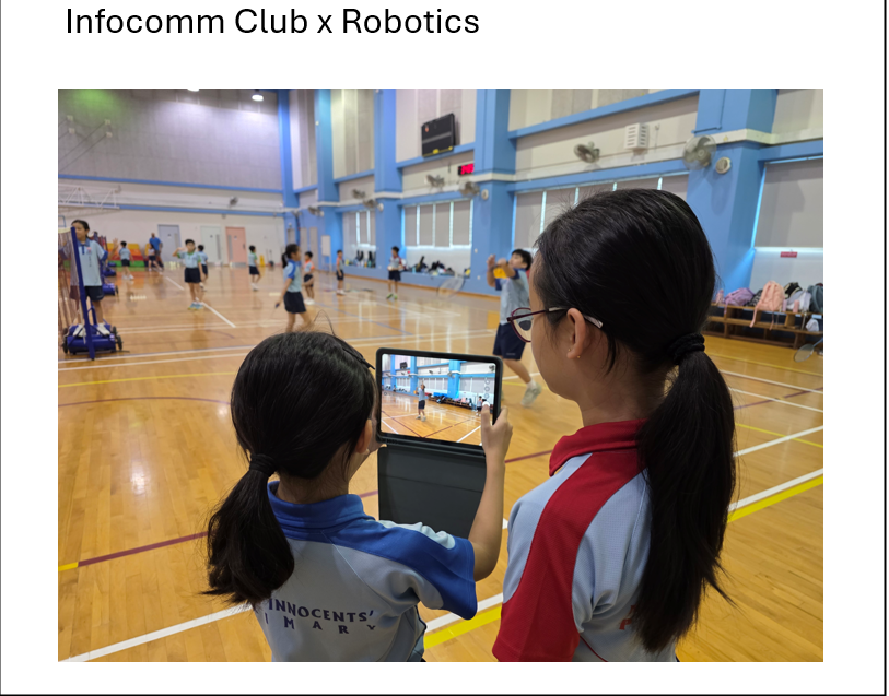 Collaboration Activities - Collaboration between Robotics and Infocomm Club to teach one another the skills from each CCA.